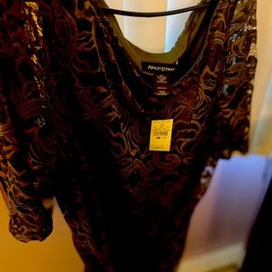 Lace sexy plus-size shirt